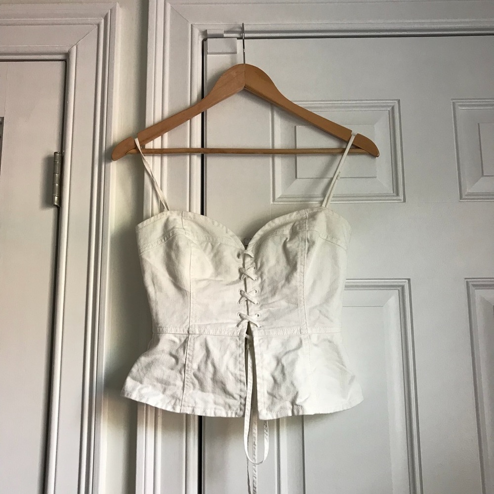 Aritzia Wilfred corset top